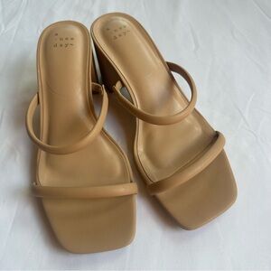 A New Day Women’s Beige Strappy Sandals Heels